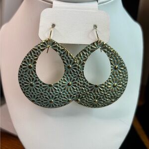 Premier Designs Chic Teardrop Patterned Earrings